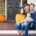Chinese and Caucasian Family